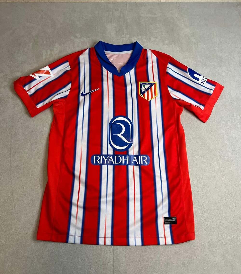 Nike Atletico Madrid 2024-25 Home J. Alvarez #19 Soccer Jersey Size S